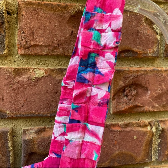 Draper James Pink and Blue Floral MIDI Dress size Medium - Picture 7 of 11